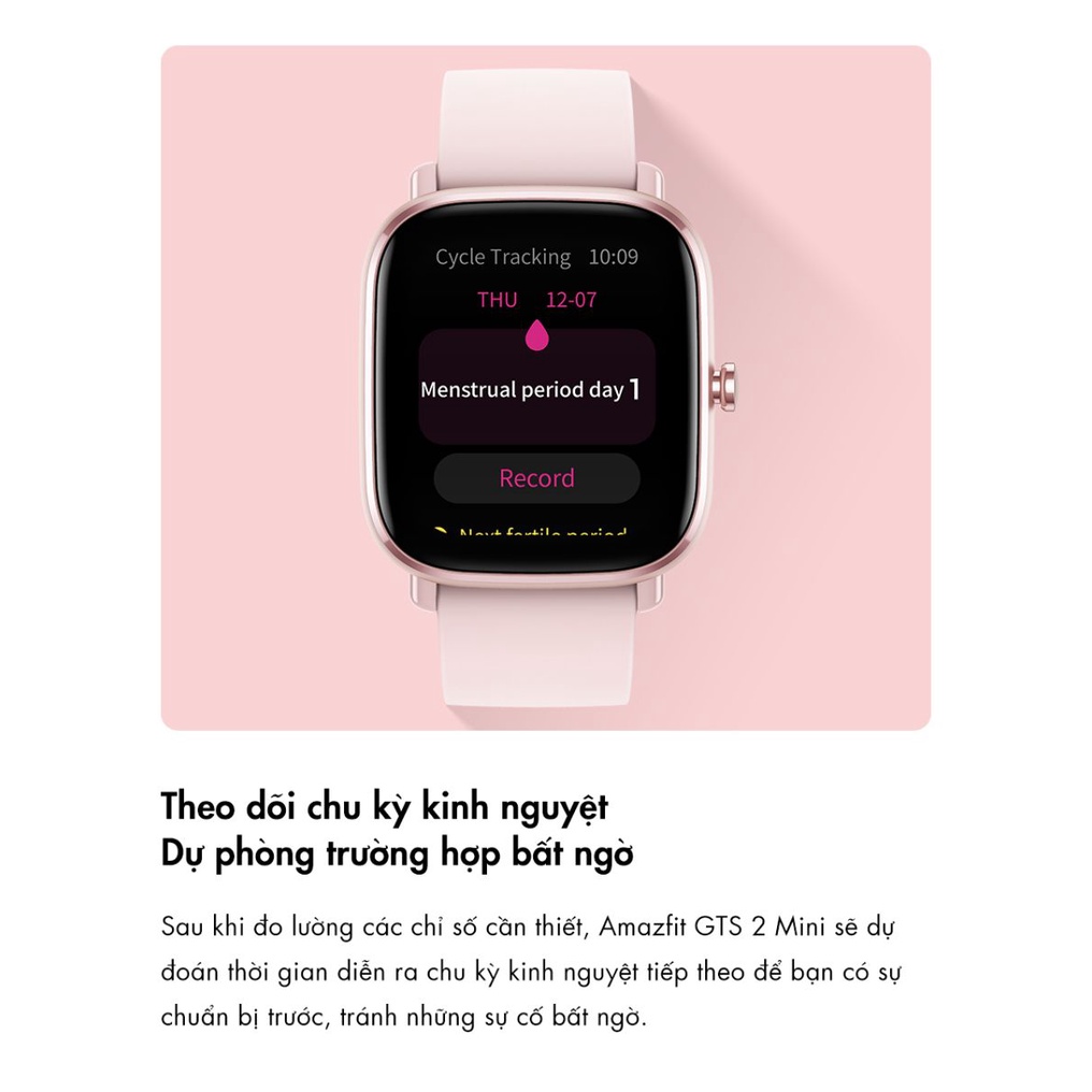 Đồng hồ thông minh Amazfit GTS 2 Mini  - Hàng Chính Hãng - Bảo Hành 12 Tháng