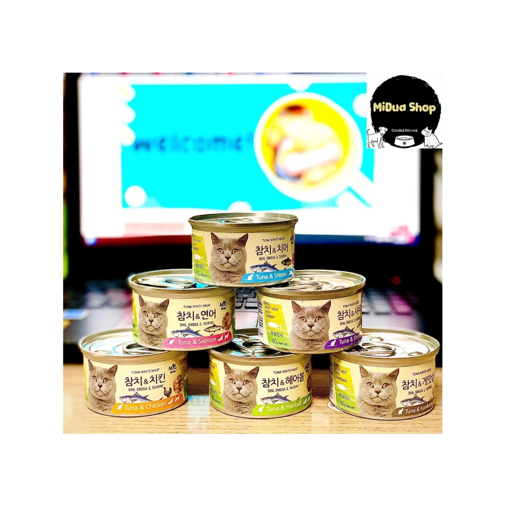 combo 24 lon Pate cá ngừ trắng cho mèo Meowow vị (nk Hàn Quốc)