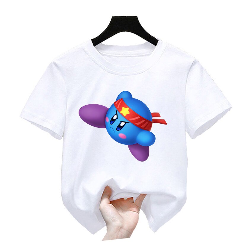 Set Đồ Mùa Hè 2022 2 Món Gồm Áo Thun cotton In Họa Tiết kirbys 3d + Quần Ngắn Thời Trang Đường Phố harajuku Cho Bé 4-14 Tuổi