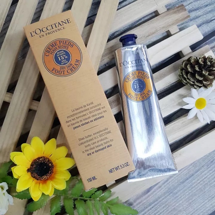 Kem dưỡng da chân L’Occiatne 15% Shea Butter Foot Cream 150ml - chiết xuất Bơ Đậu Mỡ