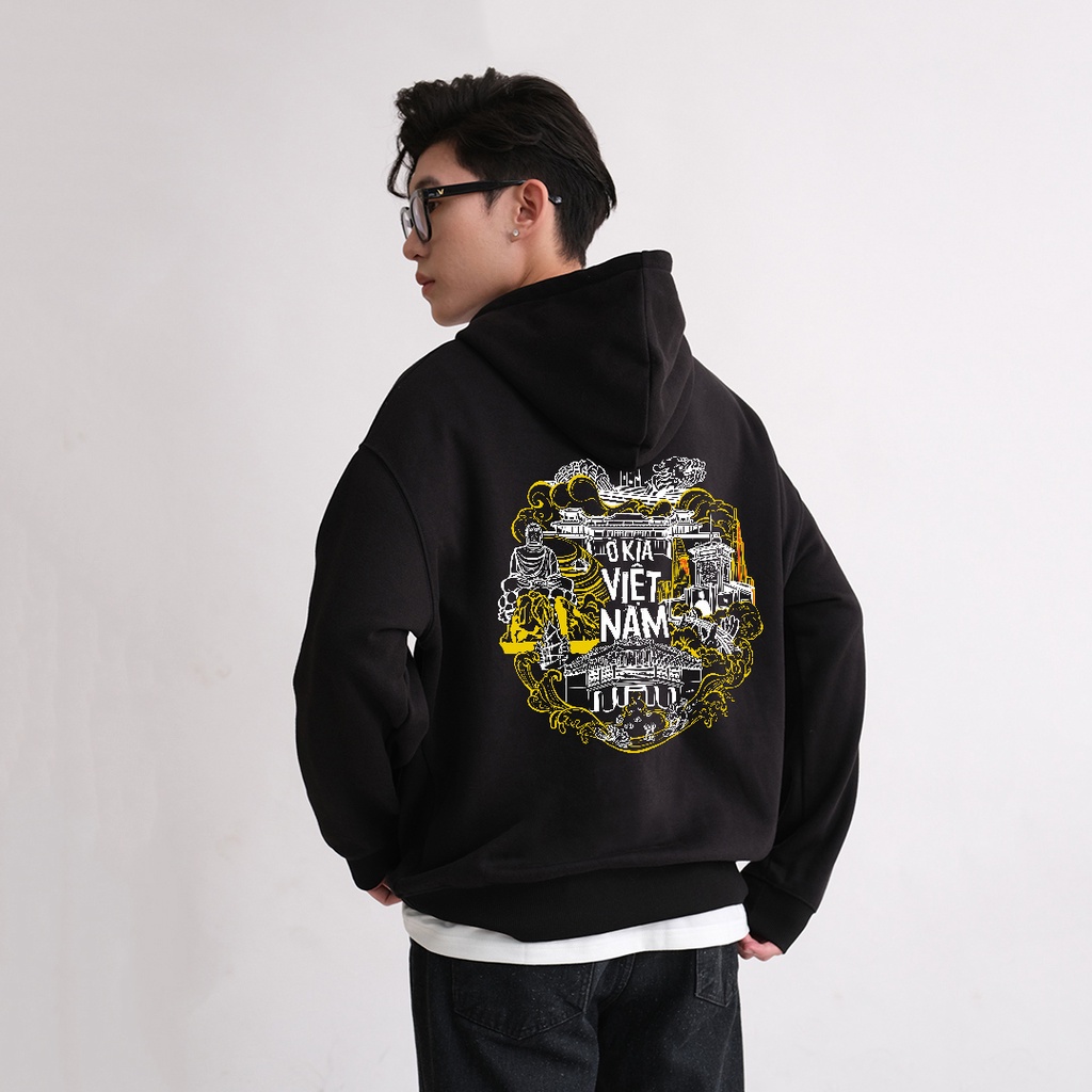 Áo Hoodie nỉ bông Unisex FEELUP Ơ kìa Việt Nam - FT01