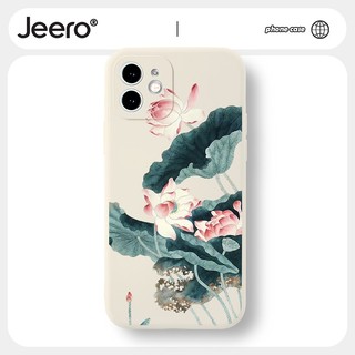 Ốp lưng JEERO mềm dễ thương đẹp độc lạ Cho iPhone 14 13 12 11 Pro Max SE 2020 X XR XS 8 7 ip 6S 6 Plus kute HFF2006
