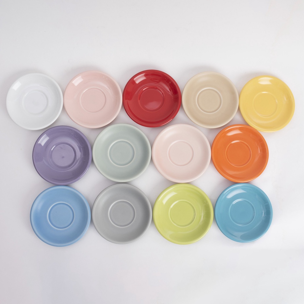 Volcano Đĩa sứ Origami Cappuccino Latte Bowl Saucer 140mm