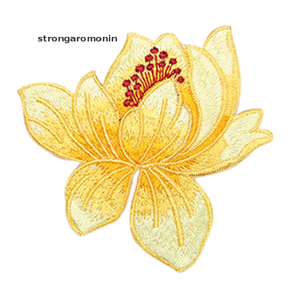 Sticker Ủi Thêu Hình Hoa Sen