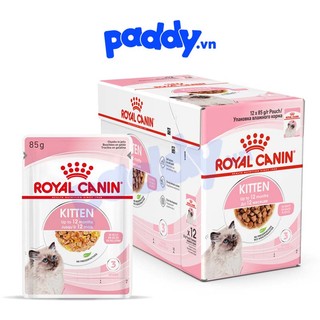 [Hộp 12 Gói] Pate Cho Mèo Con Royal Canin Kitten Jelly 85g