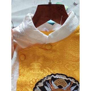 Áo dài gấm bé trai
