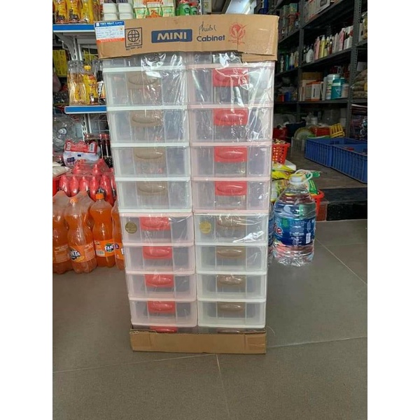 Tủ mini 3tầng, 4tâng, 5 tầng trong xuốt nhựa Việt Nhật
