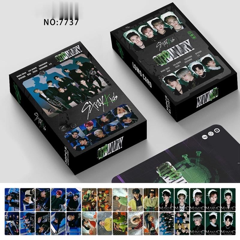 Hộp 30 ảnh thẻ STRAYKIDS Album ODDINARY GOT7 ENHYPE ITZY Thailand F4 Photocard Lomo Card Double-sided Color Printing