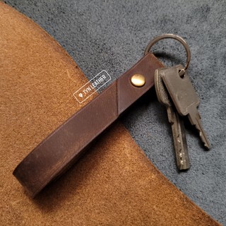 [Da Bò Thật 100%] Móc khóa da thật, Móc khóa da handmade