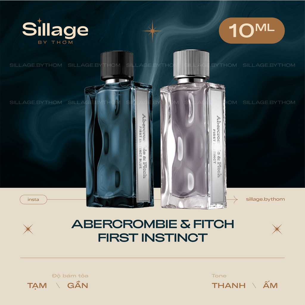 ABERCROMBIE & FITCH A&F FIRST INSTINCT EDT FIRST INSTINCT BLUE EDT | Mẫu thử nước hoa nam