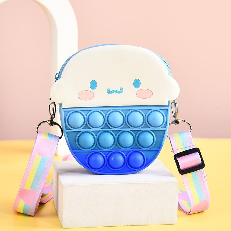 PVN55056 Túi đeo chéo popit họa tiết hoạt hình cho các bé Giá Rẻ