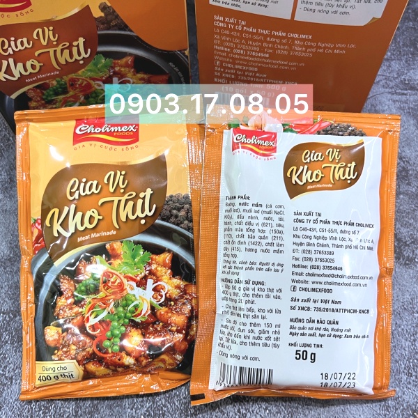 Gia vị kho thịt Cholimex