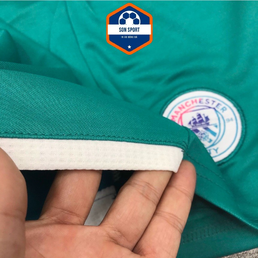 Bộ Quần Áo Bóng Đá Fex Thái CLB Manchester City Trắng