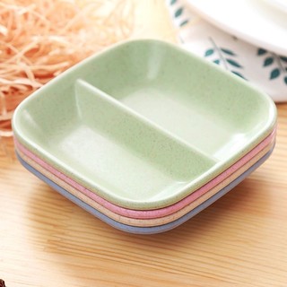 Đĩa đựng gia vị 2 ngăn bằng lúa mạch