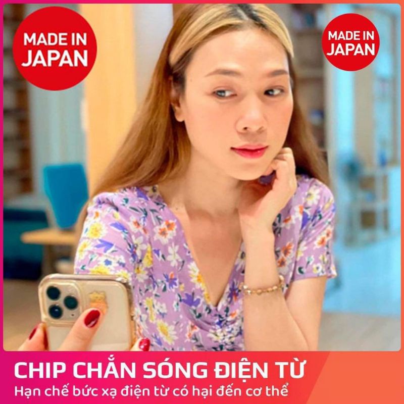 Chip Dán Triệt Sóng Điện Từ Hitoki Chống Teo Não từ Điện Thoại Ipad Laptop Nội địa Nhật Bản