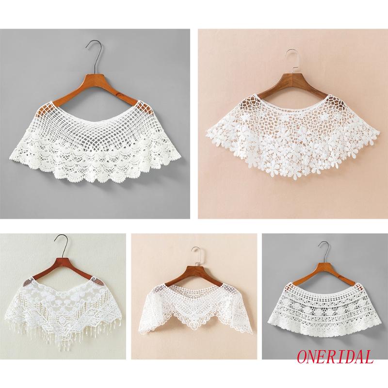 Khăn ren đeo cổ thêu hoa thời trang dành cho nữ