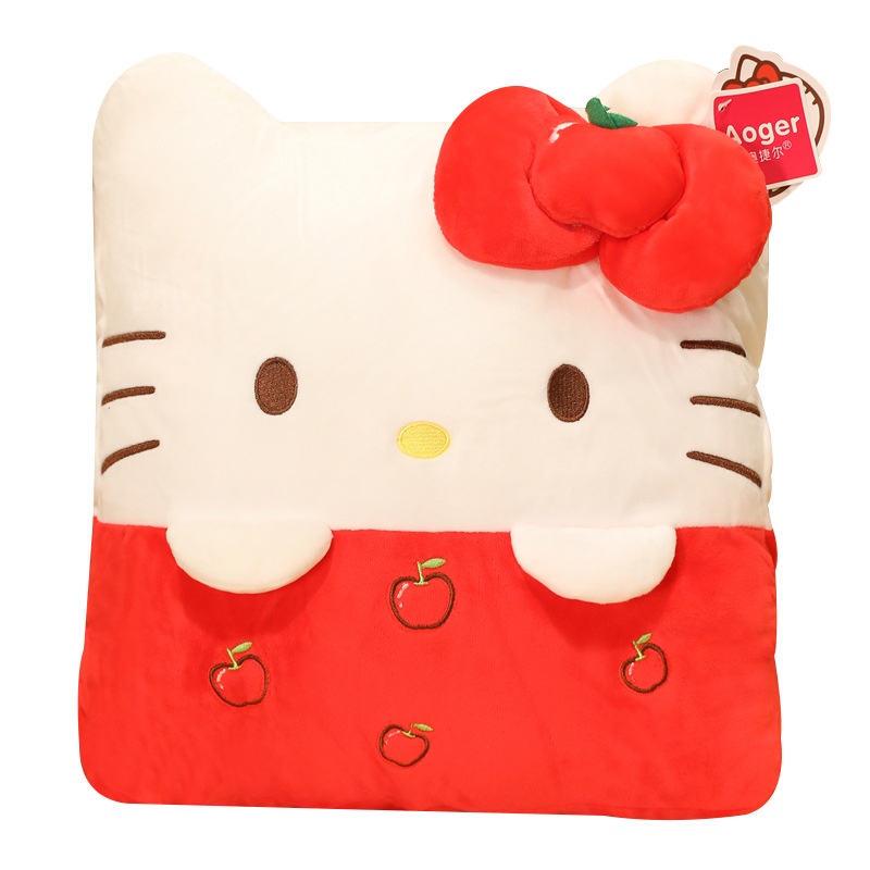 SANRIO Gối Giữ Ấm Tay Hình Doraemon / Hello Kitty Nhồi Bông Dễ Thương Cho Bé