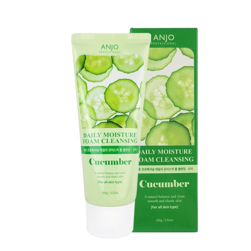 SỮA RỬA MẶT TRẮNG DA DƯA LEO ANJO PROFESSIONAL DAILY MOISTURE FOAM CLEANSING CUCUMBER 100g