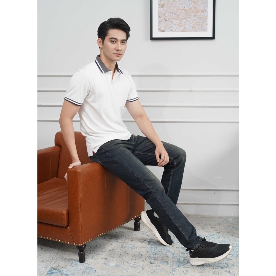 Quần jean nam xanh đậm JONATHAN QJ030 vải denim cao cấp co dãn nhẹ 4 chiều, form dáng chuẩn đẹp, trẻ trung, hottrend