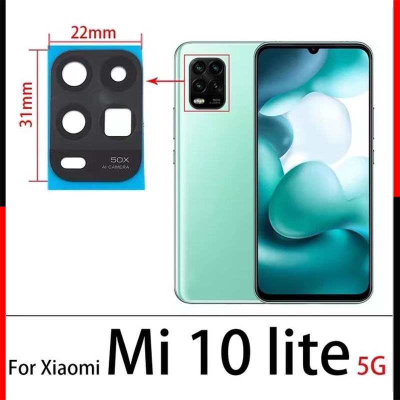 Nắp Ống Kính Camera Sau Thay Thế Chất Lượng Cao Cho Xiaomi Mi 10 9 8 Lite SE 9T Note 10 Pro 10T Lite 5G