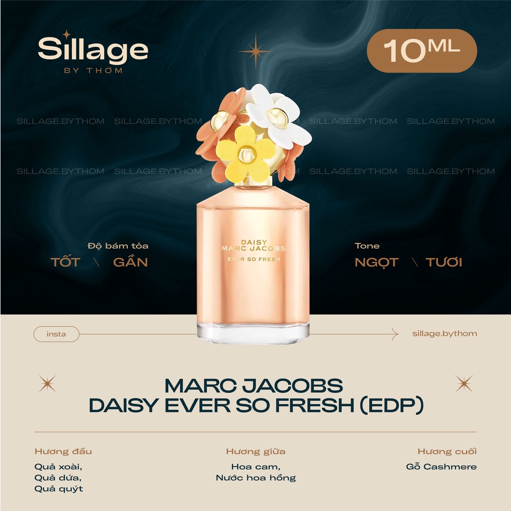 M A R C J A C O B S DAISY EVER SO FRESH EDP | Mẫu thử nước hoa nữ