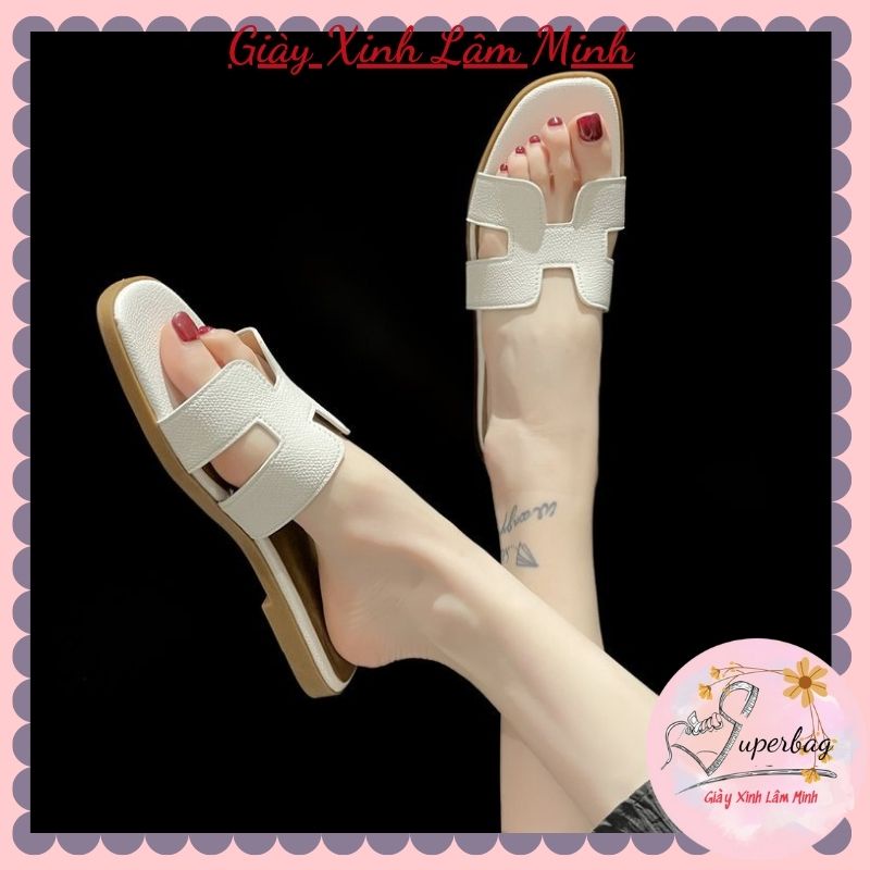 Dép Da Chữ H nhiều màu, đế nhựa dẻo chống trơn trượt 423