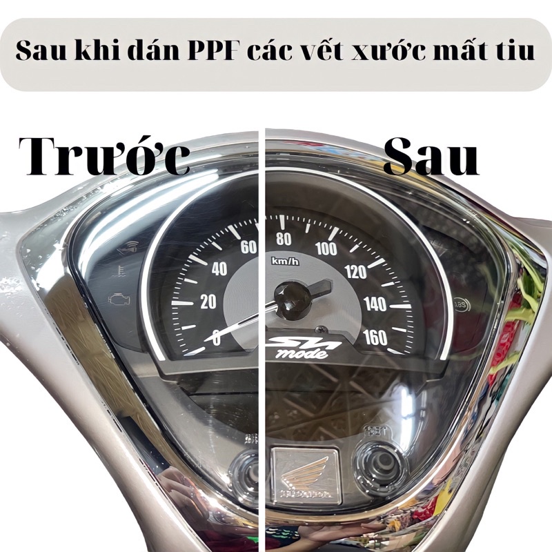 Miếng dán PPF bảo vệ mặt đồng yamaha Exciter 150 năm 2019-2020