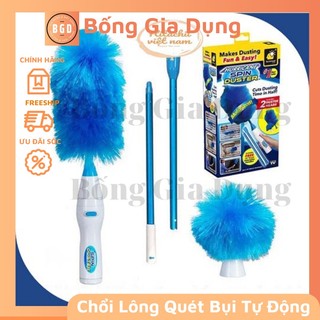 Chổi lông quét bụi tĩnh điện tự động 360 độ, chổi quét bụi tích điện spin duster thông minh đa năng chức năng