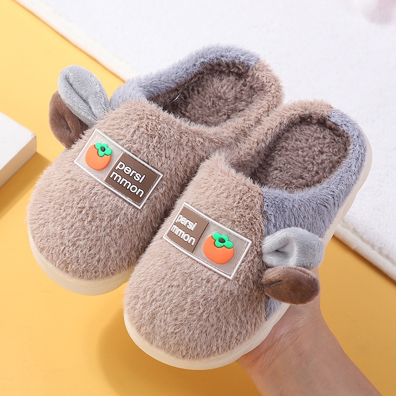 (TH45) Dép Bông Trẻ Em Họa Tiết Đáng Yêu, Dép Bông Đi Trong Nhà Cho Bé