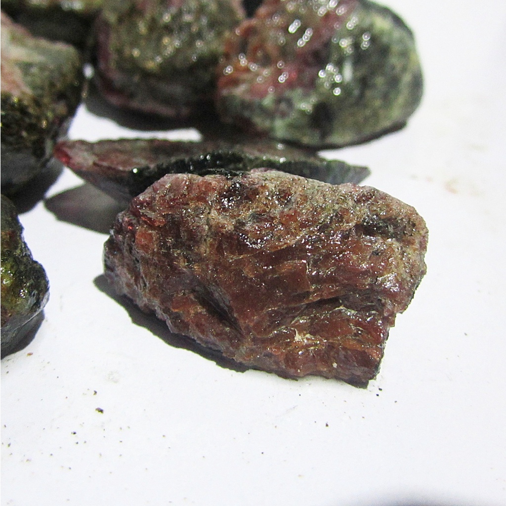 100Gr Đá Ngọc Hồng Lựu Thô Raw Garnet
