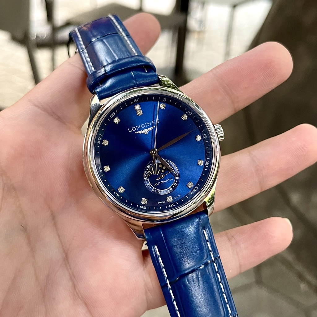 Đồng Hồ Nam LONGINES.Sapphire L251 Máy Cơ Automatic Nhật Cọc đính đá Dây da