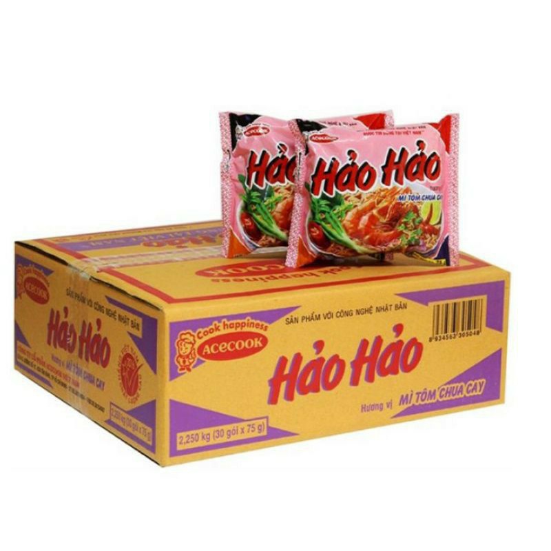 Mỳ Hảo Hảo Tôm Chua Cay Các vị(1 thùng/30 gói)