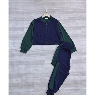 BỘ PHỐI XANH THAN BOMBER
