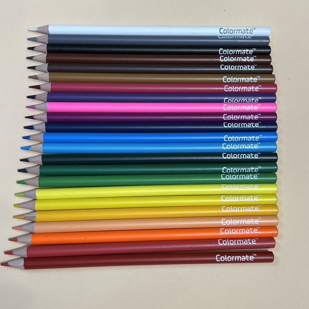 Bút Chì Màu nhiều màu thân gỗ cao cấp - COLORMATE