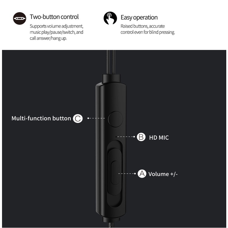 Tai nghe nhét tai REMAX tích hợp microphone