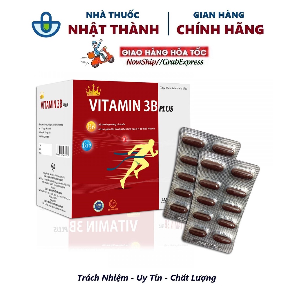 Vitamin 3b plus- Hỗ trợ tăng cường thể lực (100 viên)- Nhà thuốc Nhật Thành