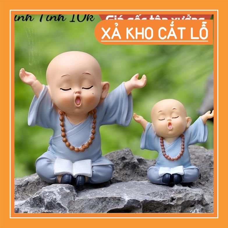 Tượng chú tiểu mini đáng yêu mang lại bình yên trang trí nhà cửa, ô tô 💕FREESHIP 50k💕 - Linh Tinh 10k