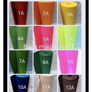 vải dạ nỉ cứng và 90x1m