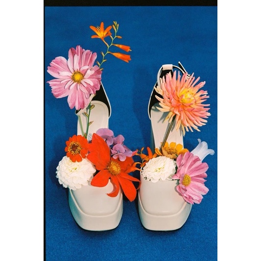 🍒ORDER🍒 ZR Giày cao gót đế đúp mũi tròn 12cm