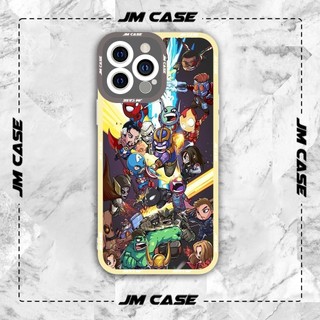 Ốp lưng iphone samsung xiaomi oppo cạnh vuông JMCase Endgame Marvel Studio Marvel Comic