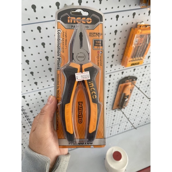 Kìm 2 size ingco HCP 08188,hcp 08168,