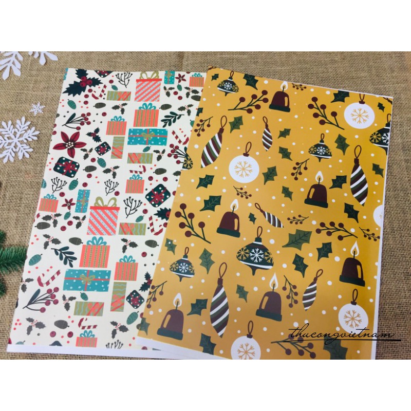 Giấy gói quà Giáng Sinh