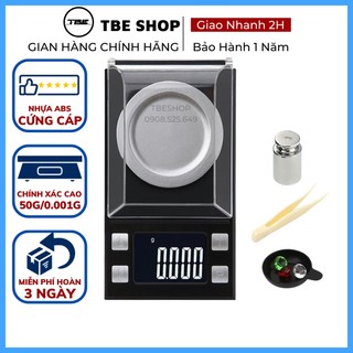 Cân Tiểu Ly 0.001g Tối Đa 50g 100g Chính Xác Cao ( Tặng Quả Thử Cân & Pin ) TBE Shop