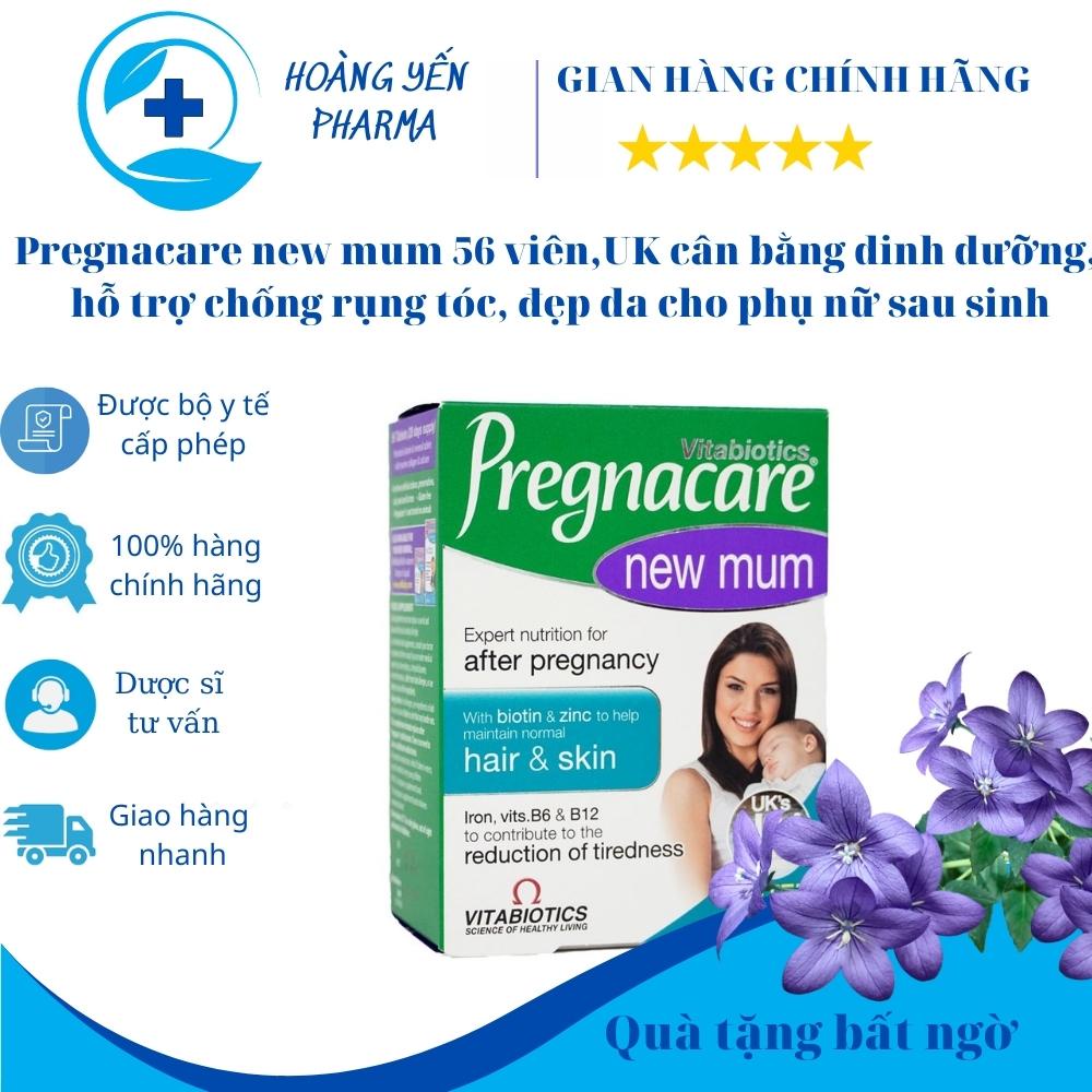 Vitamin Pregnacare New Mum UK 56 viên phục hồi da và tóc cho mẹ sau sinh hiệu quả-Hoàng Yến Pharma