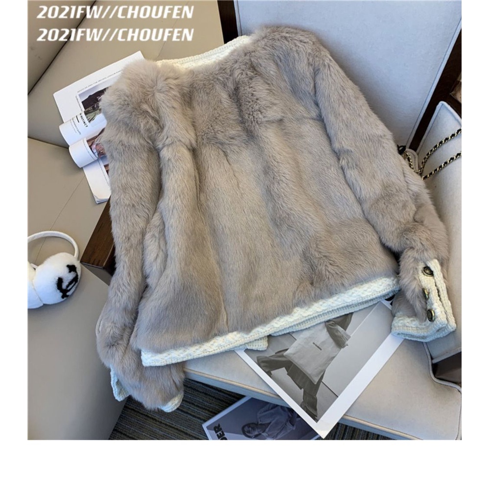 Áo Khoác Lông Một Mảnh Phong Cách Trẻ Trung Thời Trang Mùa Đông 2022 Mới