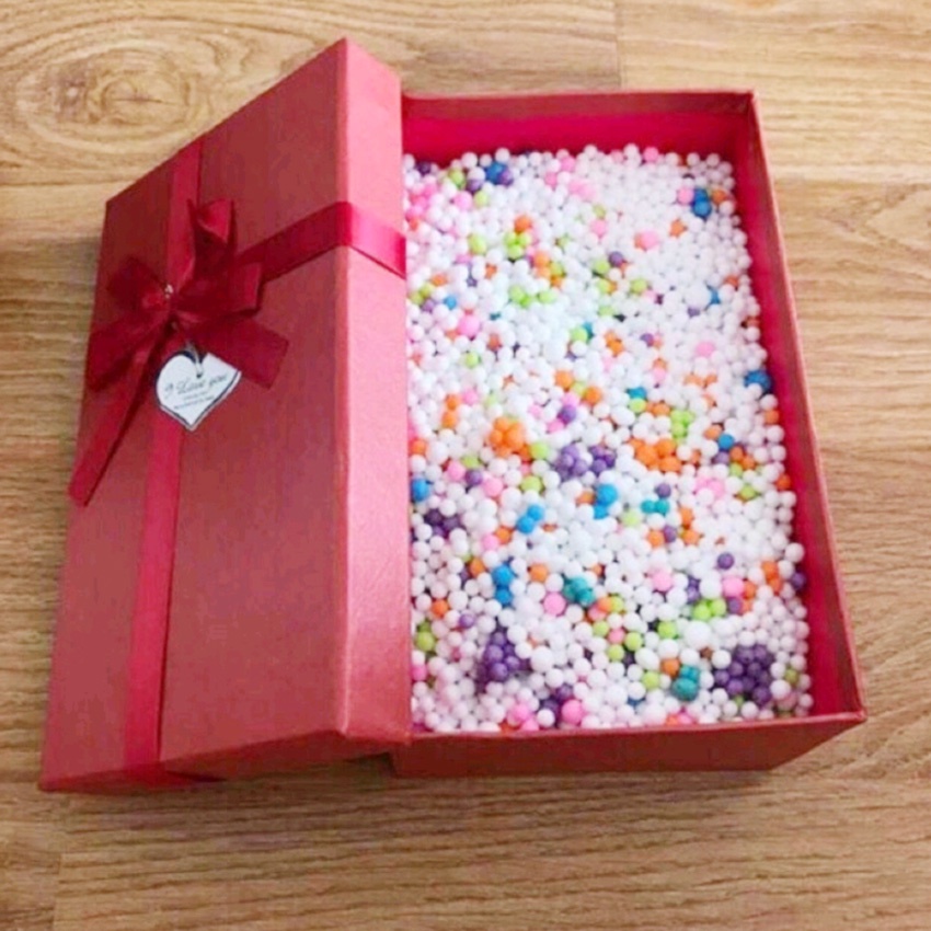 Hạt Xốp Mix Màu 5-8 Ly Dùng Câu Cá, Trang Trí Hộp Quà, Tổ Chức Sự Kiện