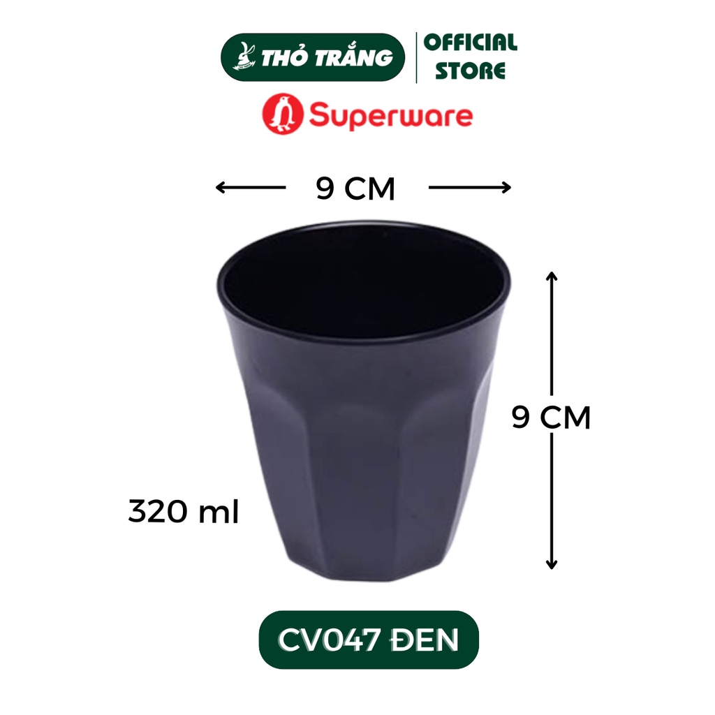 Ly trà đá nhựa melamine xuất khẩu đủ màu Cv047 superware