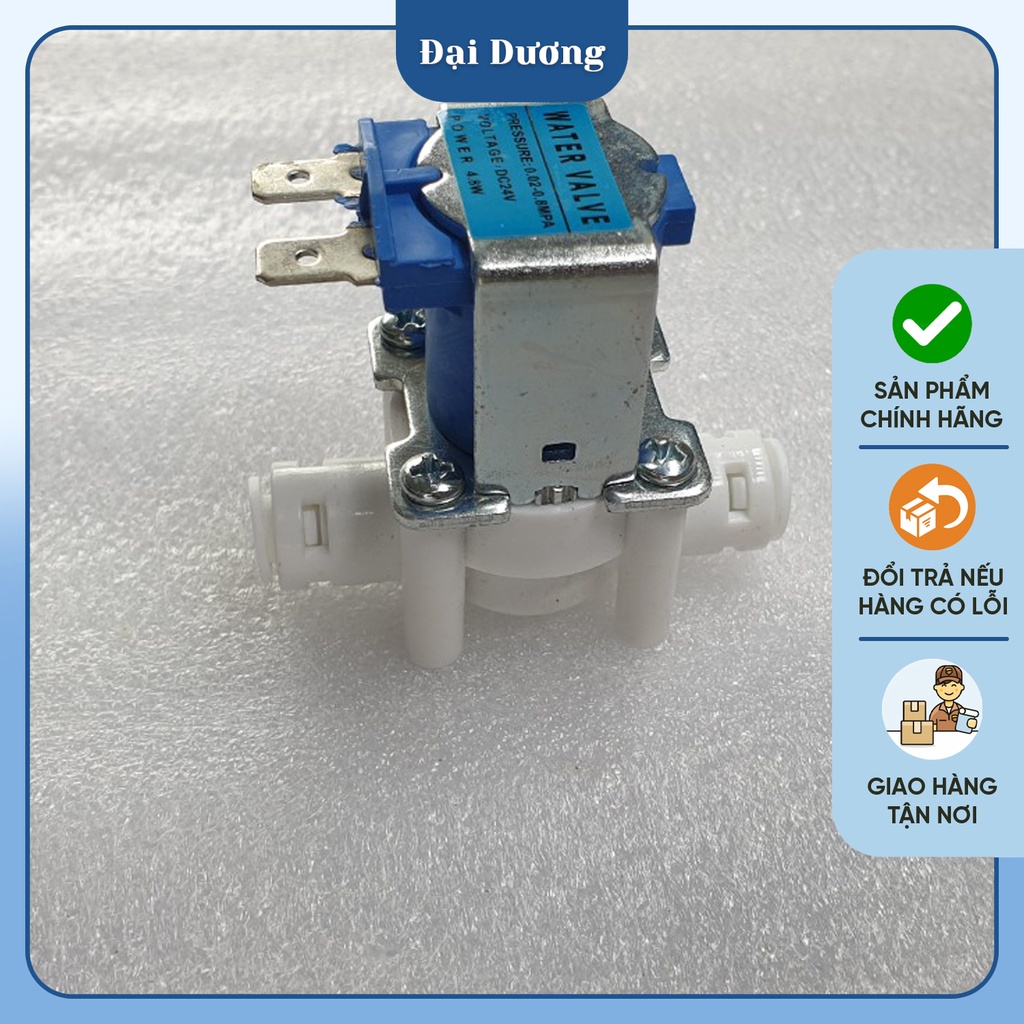 Van điện từ đấu nhanh 24v dùng cho máy lọc nước RO gia đình