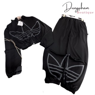 Set thể thao khoá bo gấu Adidas siêu xinh