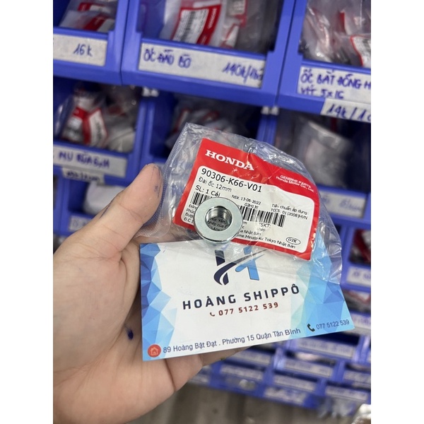 Đai ốc 12mm , tán bánh chính hãng honda